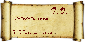 Török Dina névjegykártya